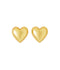The Puffy Heart Gold Stud Earrings